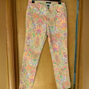 Chaps brand Paisley pants. Size 8 womens.
